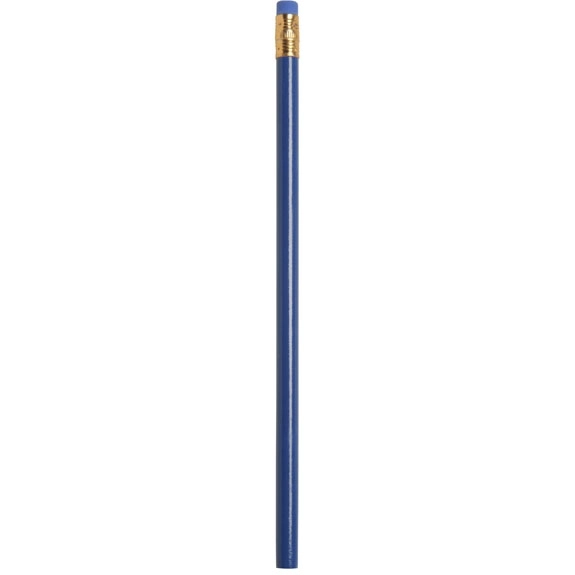 Blue Recycled Newspaper Promotional Pencil - Colored