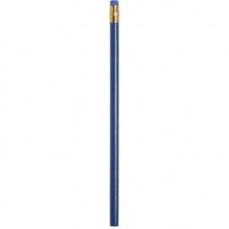 Blue Recycled Newspaper Promotional Pencil - Colored