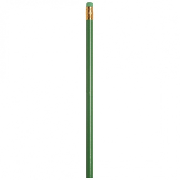 Green Recycled Newspaper Promotional Pencil - Colored