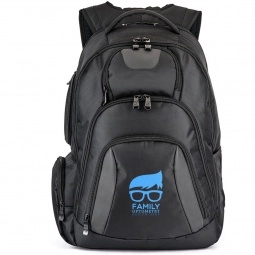 Black Basecamp Concourse Promotional Laptop Backpack - 17"