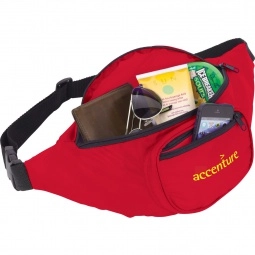 Red Deluxe Custom Fanny Packs - 16"w x 6"h
