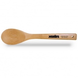 Natural Wood Custom Printed Bamboo Serving Spoon