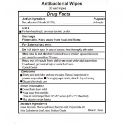 Label - Full Color Custom Antibacterial Wipes – 30 Count