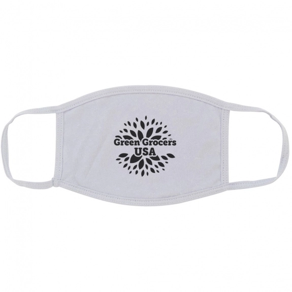 White Cotton Reusable Promotional Face Mask
