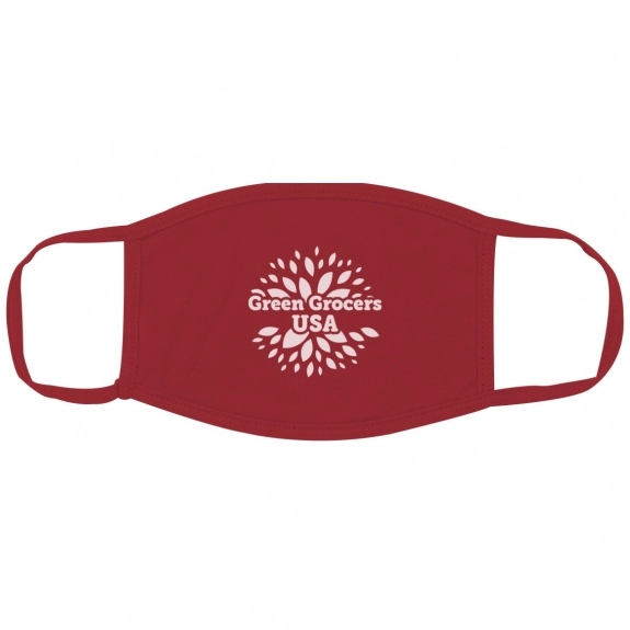 Red Cotton Reusable Promotional Face Mask