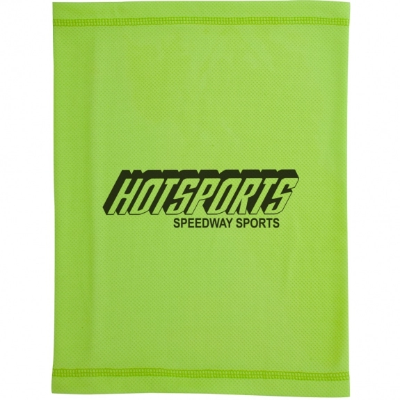 Lime Multi-Purpose Custom Cooling Towel Wrap - 9.5" x 13"