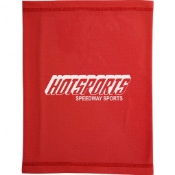 Red Multi-Purpose Custom Cooling Towel Wrap - 9.5" x 13"