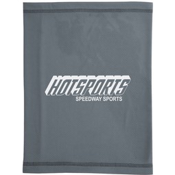 Grey Multi-Purpose Custom Cooling Towel Wrap - 9.5" x 13"