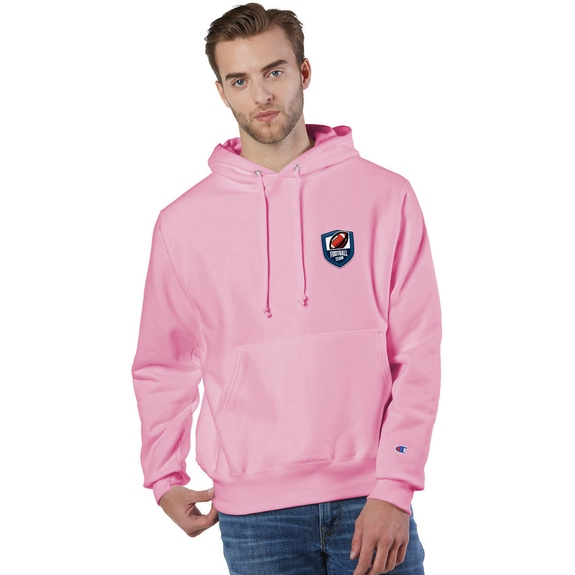 Pink Candy Champion Reverse Weave Embroidered Custom Hoodie