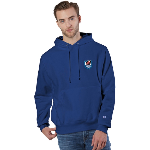 Athletic Royal Champion Reverse Weave Embroidered Custom Hoodie