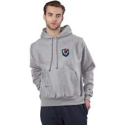 Oxford Gray Champion Reverse Weave Embroidered Custom Hoodie
