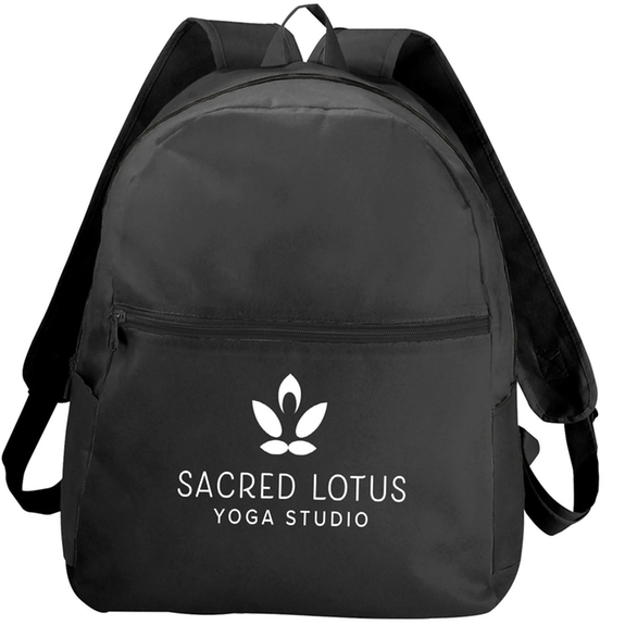 Black - Park City Budget Non-Woven Custom Backpack