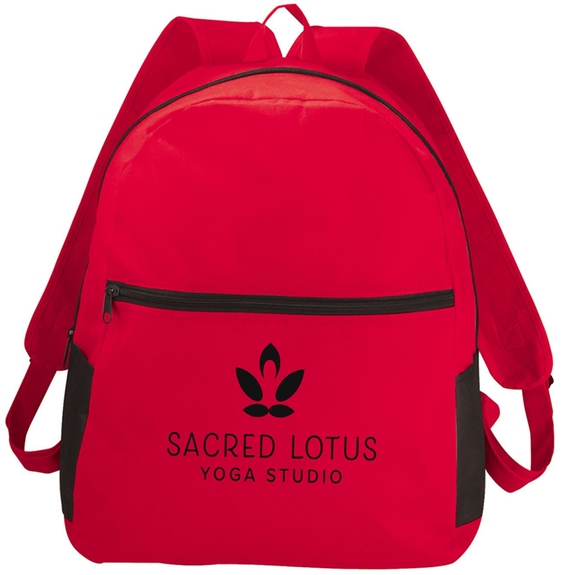 Red - Park City Budget Non-Woven Custom Backpack