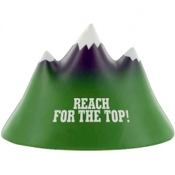Green w/ White & Gray Accents Mountain Peak Promotional Stress Ball 