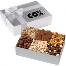 Silver Gourmet Classic Custom Gift Boxes