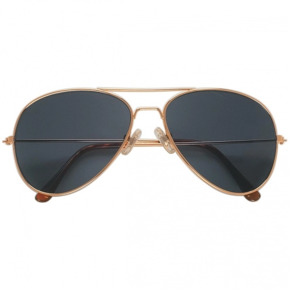 Gold Aviator Promotional Sunglasses
