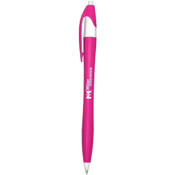 Magenta / white - Javelin Style Colored Dart Promo Pen