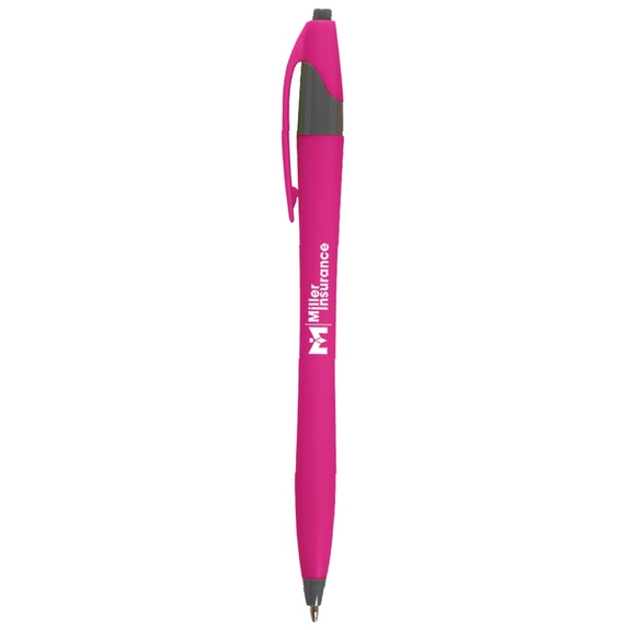 Fuchsia / gray - Javelin Style Colored Dart Promo Pen