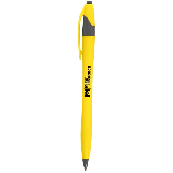 Yellow / gray - Javelin Style Colored Dart Promo Pen