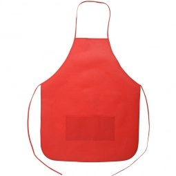 Red Hunter Green Non-Woven Customized Aprons