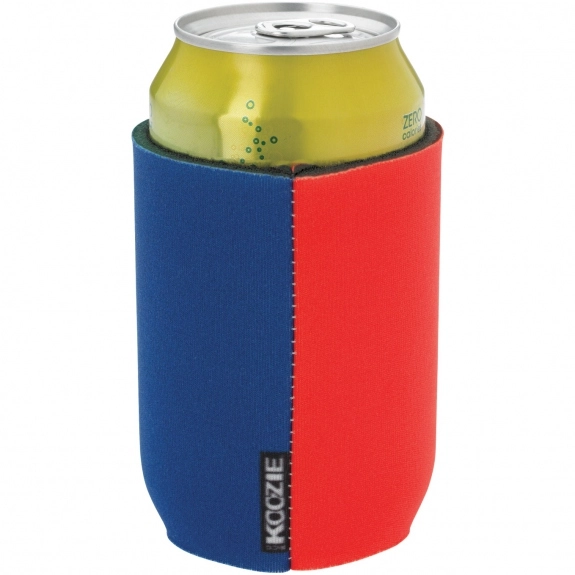 Royal/Red Full Color Two Tone Can Custom Koozies