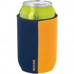 Navy/Yellow Full Color Two Tone Can Custom Koozies