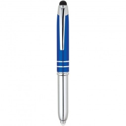 Blue Aluminum LED Light Stylus Custom Pens