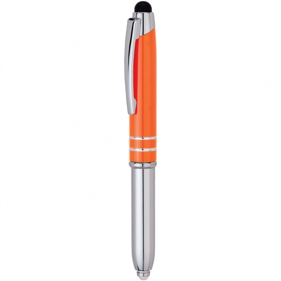 Orange Aluminum LED Light Stylus Custom Pens
