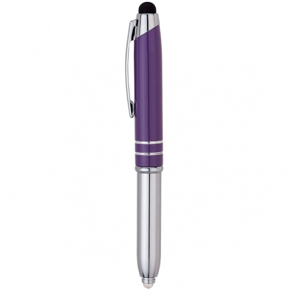 Purple Aluminum LED Light Stylus Custom Pens