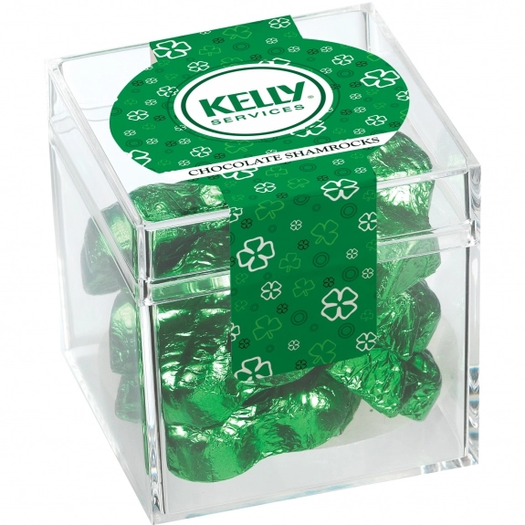 Full Color Custom Candy Box - Chocolate Shamrocks