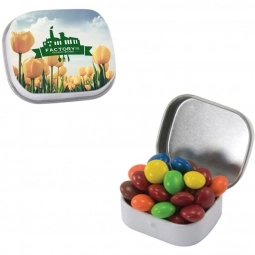 Full Color Mini Custom Candy Tins - Chocolate Littles or Colored Candy