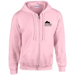 Light Pink Gildan Heavy Blend Custom Full Zip Hoodie - Colors 