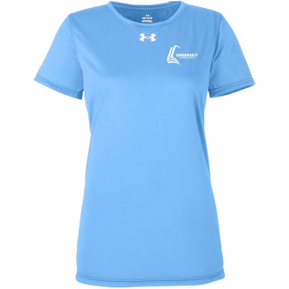 Carolina Blue/White - Under Armour&#174; Team Tech Custom T-Shirt - Women's