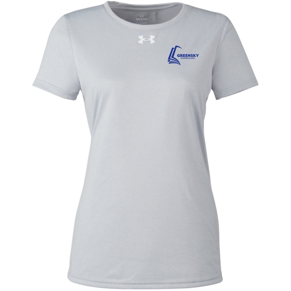 MOD Gray/White - Under Armour&#174; Team Tech Custom T-Shirt - Women's