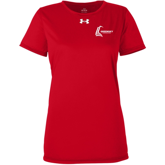Red/White - Under Armour&#174; Team Tech Custom T-Shirt - Women's