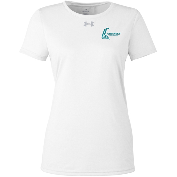 White/Gray - Under Armour&#174; Team Tech Custom T-Shirt - Women's