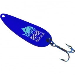 Blue Small Spoon Logo Fishing Lure - 0.375 oz.