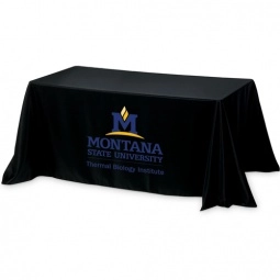 Solid Color 3-Sided Custom Table Cover - 8 ft.