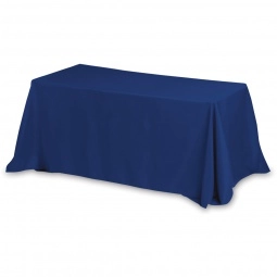 Navy Blue 3-Sided Custom Table Cover - 8 ft. 