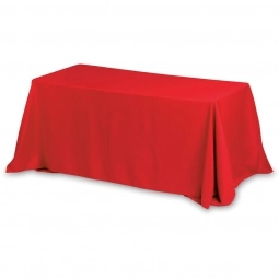Red 3-Sided Custom Table Cover - 8 ft. 
