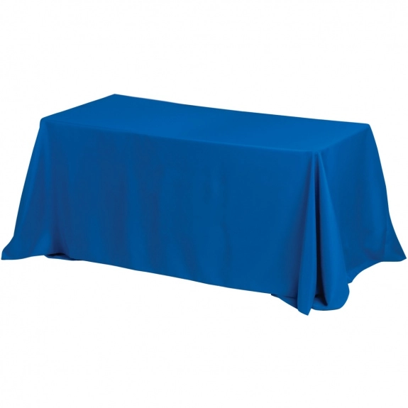 Royal Blue 3-Sided Custom Table Cover - 8 ft. 