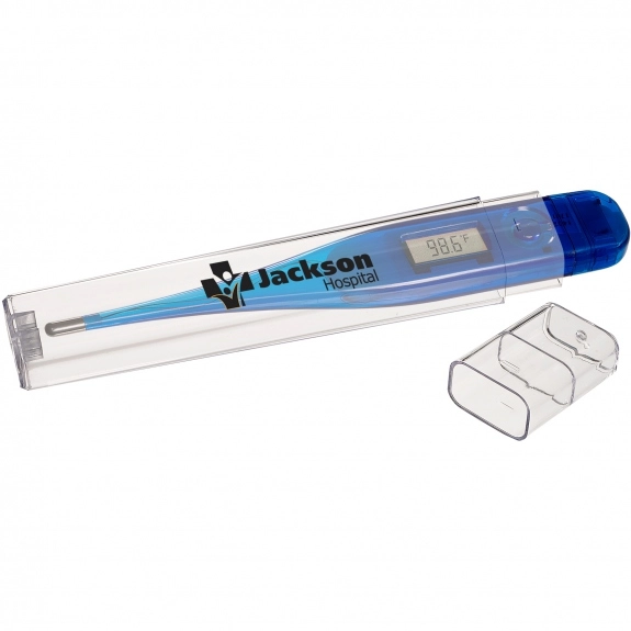 Translucent Blue Digital Promotional Thermometer