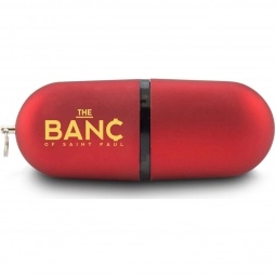 Red Oval Pill Logo Flash Drive - 8GB