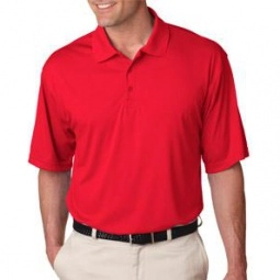 Red UltraClub Cool & Dry Sport Performance Interlock Custom Polo Shirt - Me