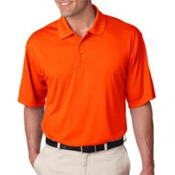Orange UltraClub Cool & Dry Sport Performance Interlock Custom Polo Shirt -