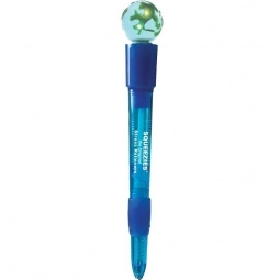Earth Shaped Light-Up Ballpoint Custom Pen