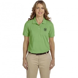 Lime Harriton Easy Blend Custom Polo Shirts - Women's