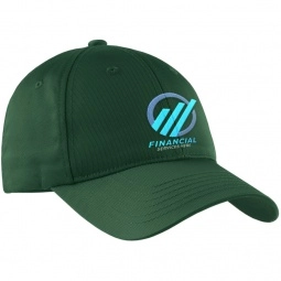 Forest Green Sport-Tek Dry Zone Solid Structured Custom Cap