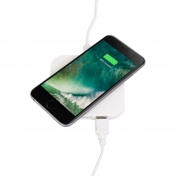 In Use - Qi Wireless 2-Port Custom Phone Charging Pad