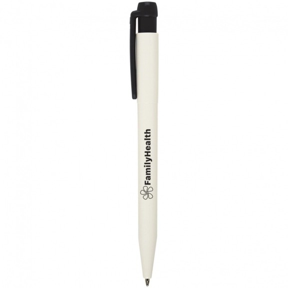 White / Black - iProtect Antibacterial Promotional Click Pen